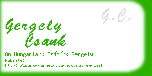 gergely csank business card